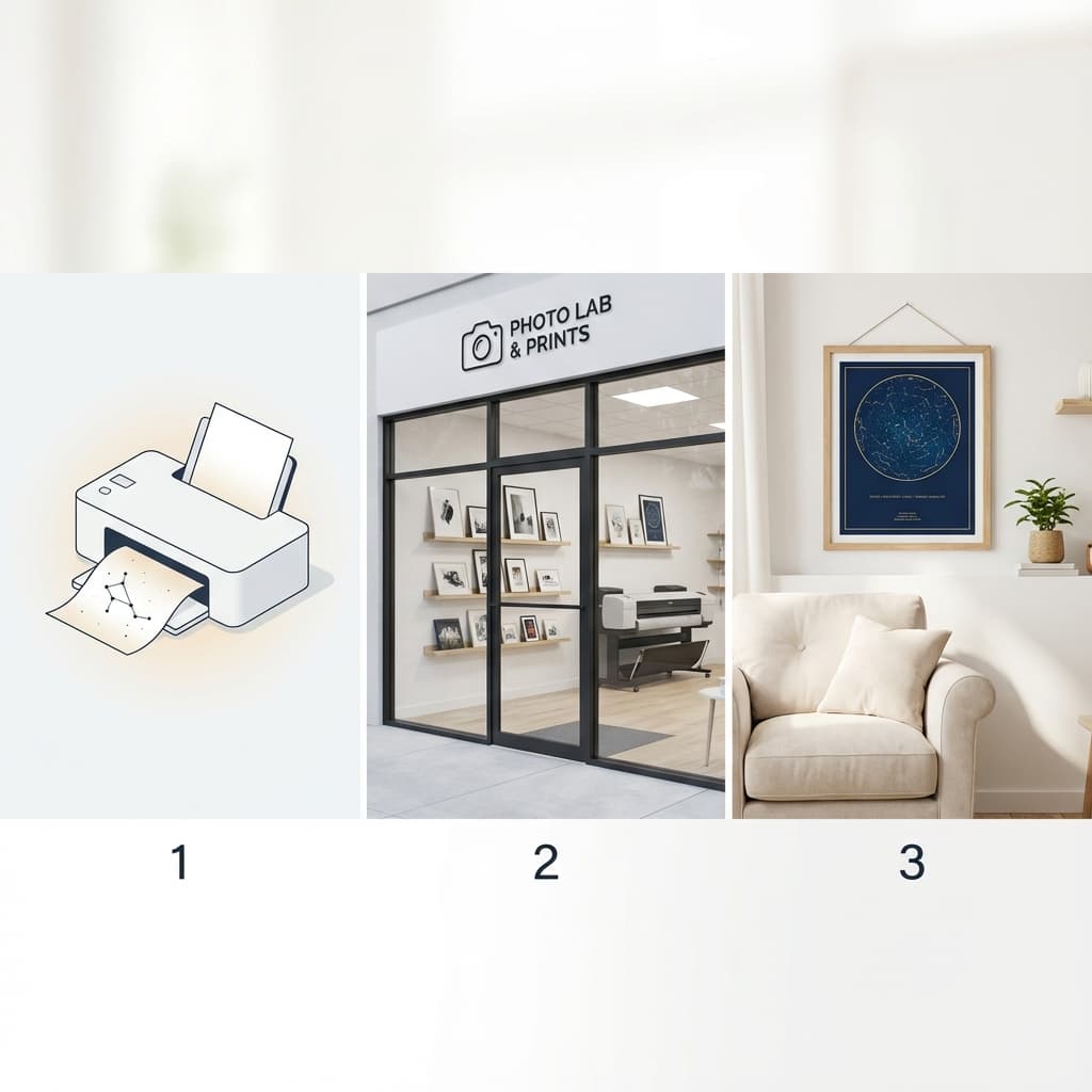 How to print your star map guide