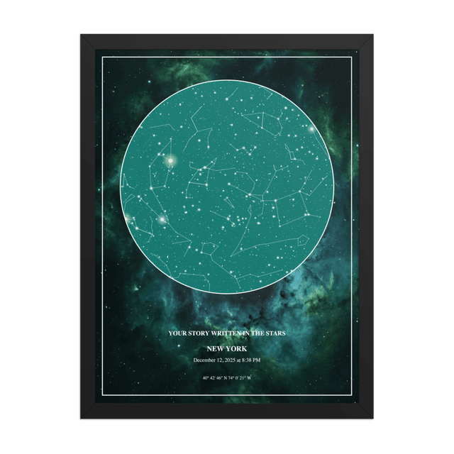 Deep Space Teal - Black Frame
