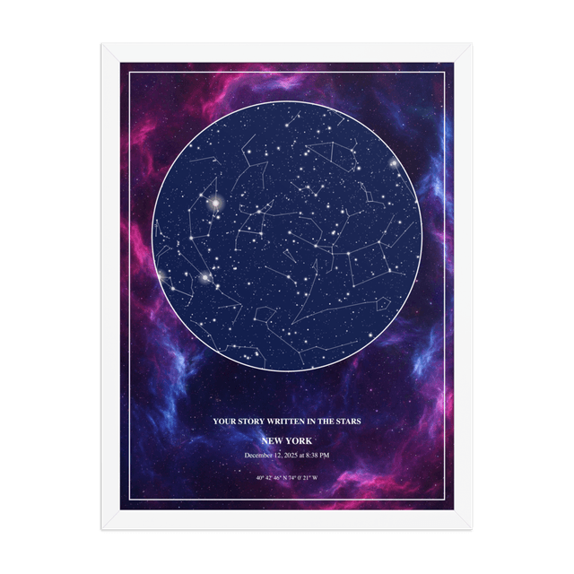 Deep Nebula - White Frame