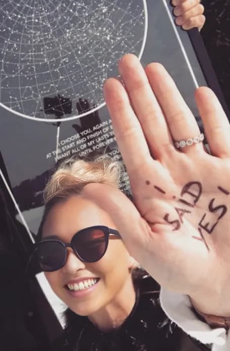 Engagement Star Map - Night Sky from the Proposal